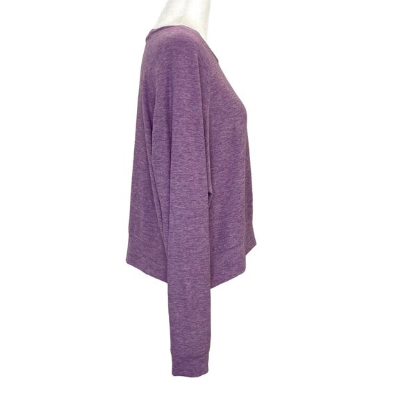 Outdoor Voices Cropped Short Soft Comfy Crew Sweatshirt Sweater Purple size XXL - Picture 3 of 6